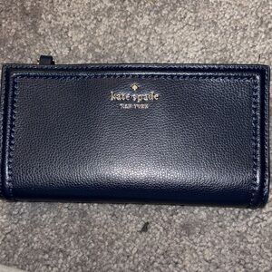 Kate Spade Midnight Blue Leather Clutch